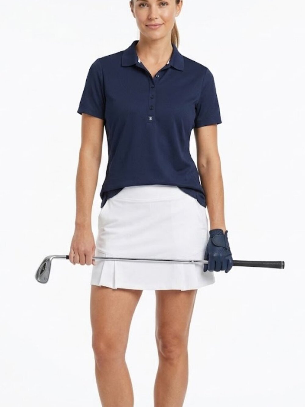 IZOD Golf Women's Short Sleeve Polo Shirt Size L